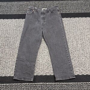 Levi’s Ribcage Jeans Women’s Size 32 BIG E Straight Ankle High Waist Casual